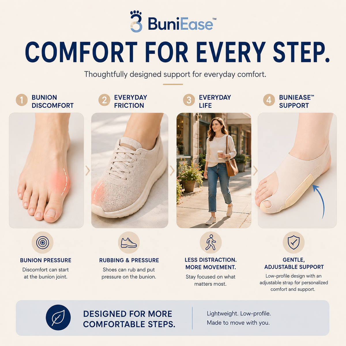 BuniEase™ Bunion Relief Sleeve